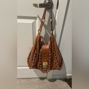 Treesje Vintage camel leather hand bag, good condition